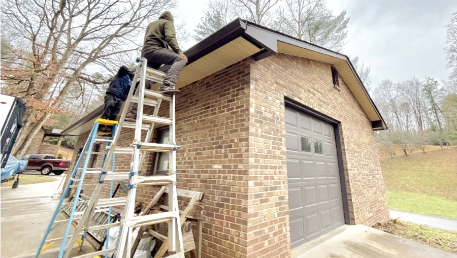 service roof gutter installation